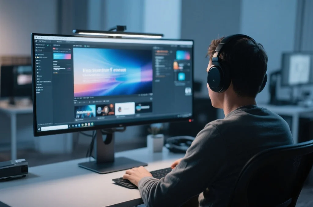 用户在桌面电脑上享受新币的沉浸式娱乐体验